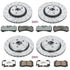 Jeep GC / Durango SRT 1 PIECE ROTOR SET UP Front & Rear Z26 Street Warrior Brake Kit